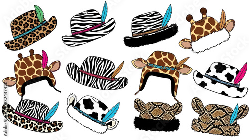 Fun Animal-Themed Hats for Parties and Dress-Up Occasions