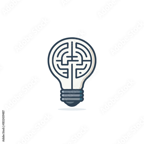 Illuminating intelligence: Conceptual lightbulb symbolizing problem-solving abilities creativity
