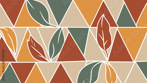 Abstract geometric composition with bold primary and secondary colors featuring clean lines and modern design elements for versatile applications