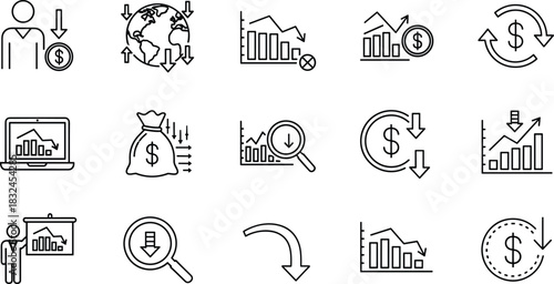 Accommodation and Hospitality Service Icon Set: Food, Beverage, Leisure, Entertainment, and Comfort Symbols for Modern Travel and Resort Business