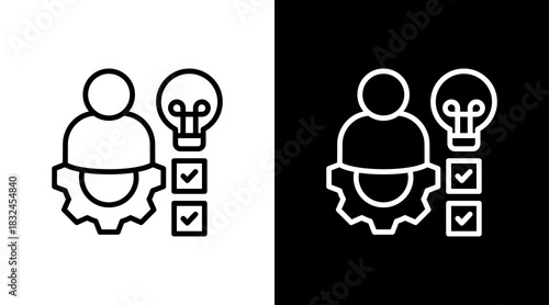 Competency With Icon Set Design