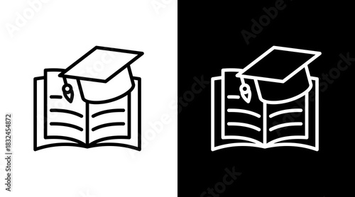 Education With Icon Set Design
