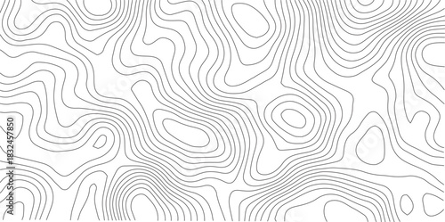 Abstract Topographic background. Geographic line map. Wavy pattern design. Paper texture imitation of a geographical map shades. Vector illustration.	