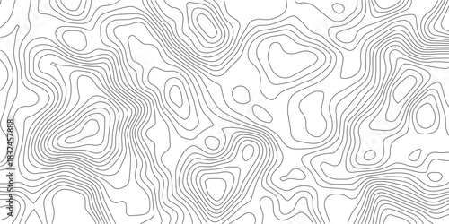 Abstract Topographic background. Geographic line map. Wavy pattern design. Paper texture imitation of a geographical map shades. Vector illustration.	