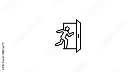 Emergency Exit - Animated Icon