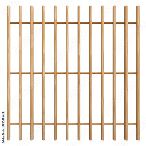 Wallpaper Mural Close-up of wooden lattice structure with transparent background Torontodigital.ca