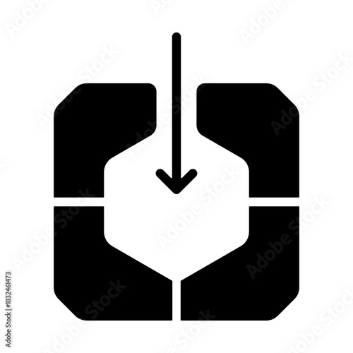 Molding Icon - Solid Black