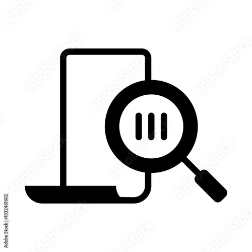 Batch Tracking Icon - Solid Black