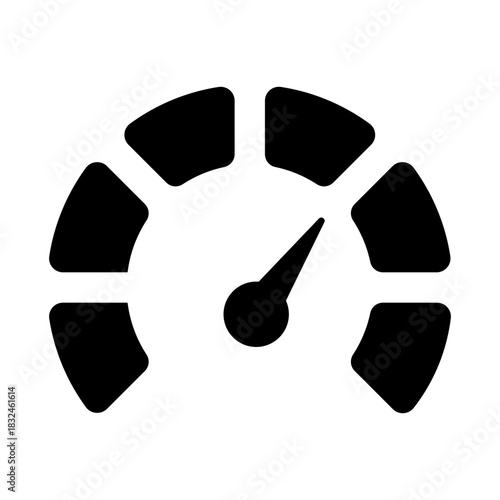 Dashboard Icon - Solid Black