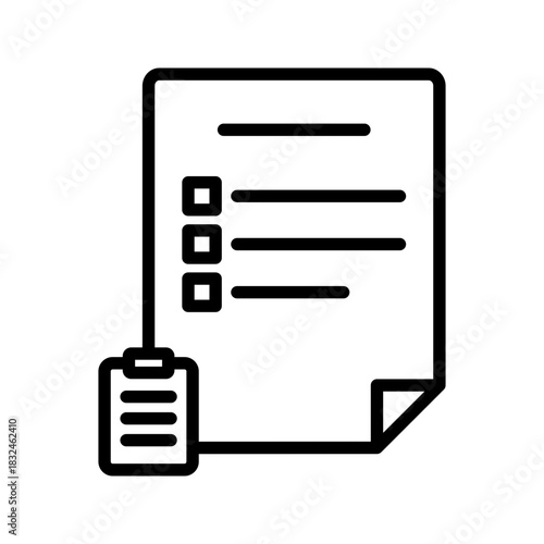 Outline Assessment Exam Checklist Document Icon
