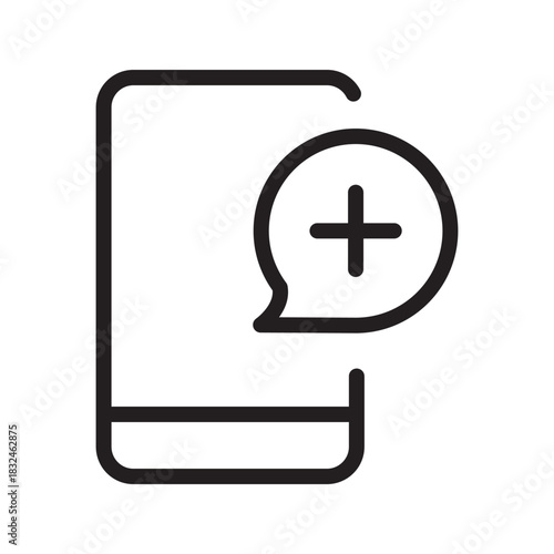 Interactive Add Message icon collection featuring clear communication and messaging symbols for apps, websites, and digital platforms