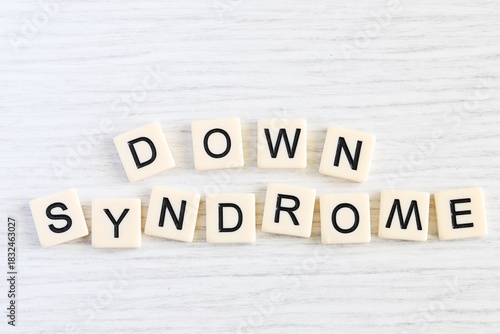 Close up shot of some plastic letter blocks spelling 