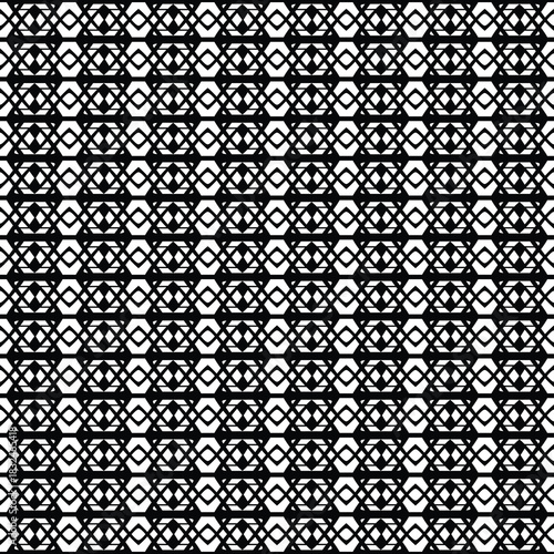 Seamless ethnic pattern, ethnic geometric ornate, black and white background, vector design