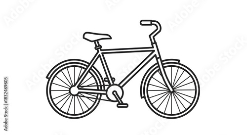 vintage bicycle vector illustration