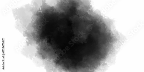 A black and white photograph of clouds in the sky. White cloud of smoke against black background. Ethereal Fog Overlays for Cinematic Ambiance. Soft white clouds floating against a dark sky.