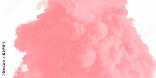 Abstract Red Watercolor Background with Splashes – Artistic Brush Paint Texture Design. realistic red smoke mist effect element isolated on white background. 