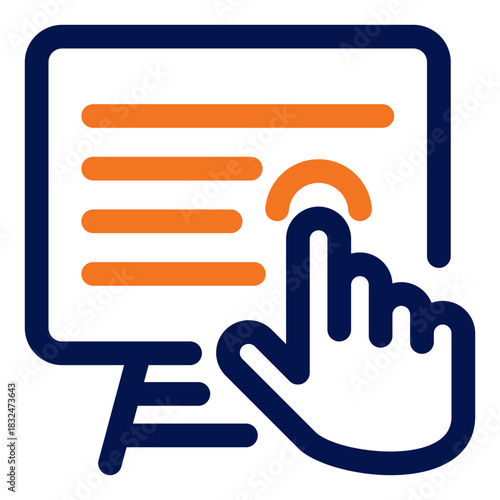 Interactive Whiteboard Duotone Icon