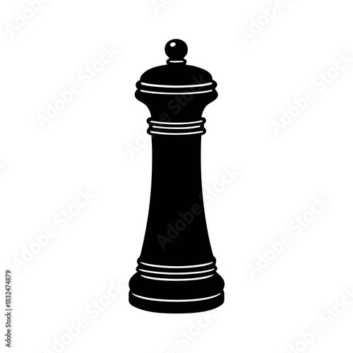 Pepper Mill Vector Illustration