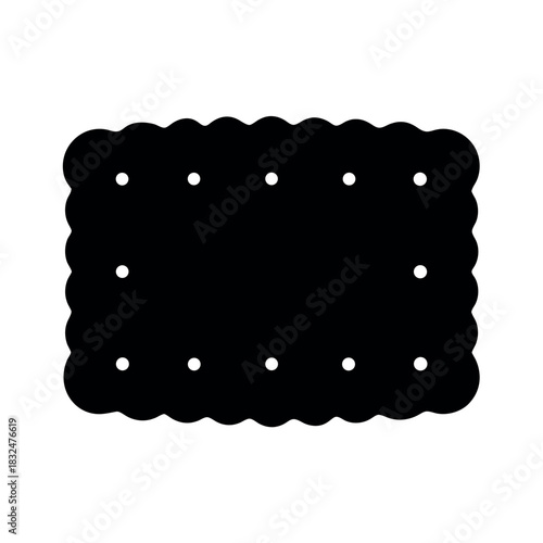 Biscuit Silhouette Vector Illustration