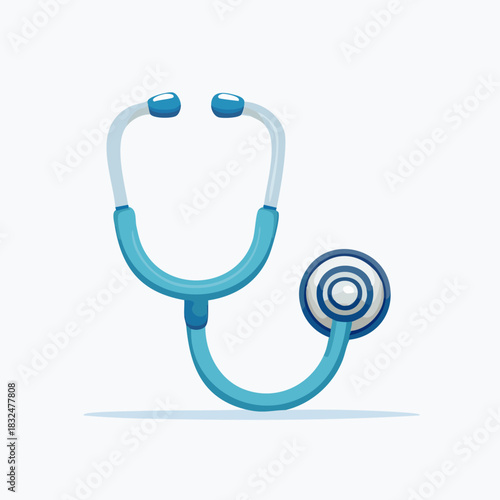 Blue Stethoscope - Medical Tool for Healthcare Professionals.