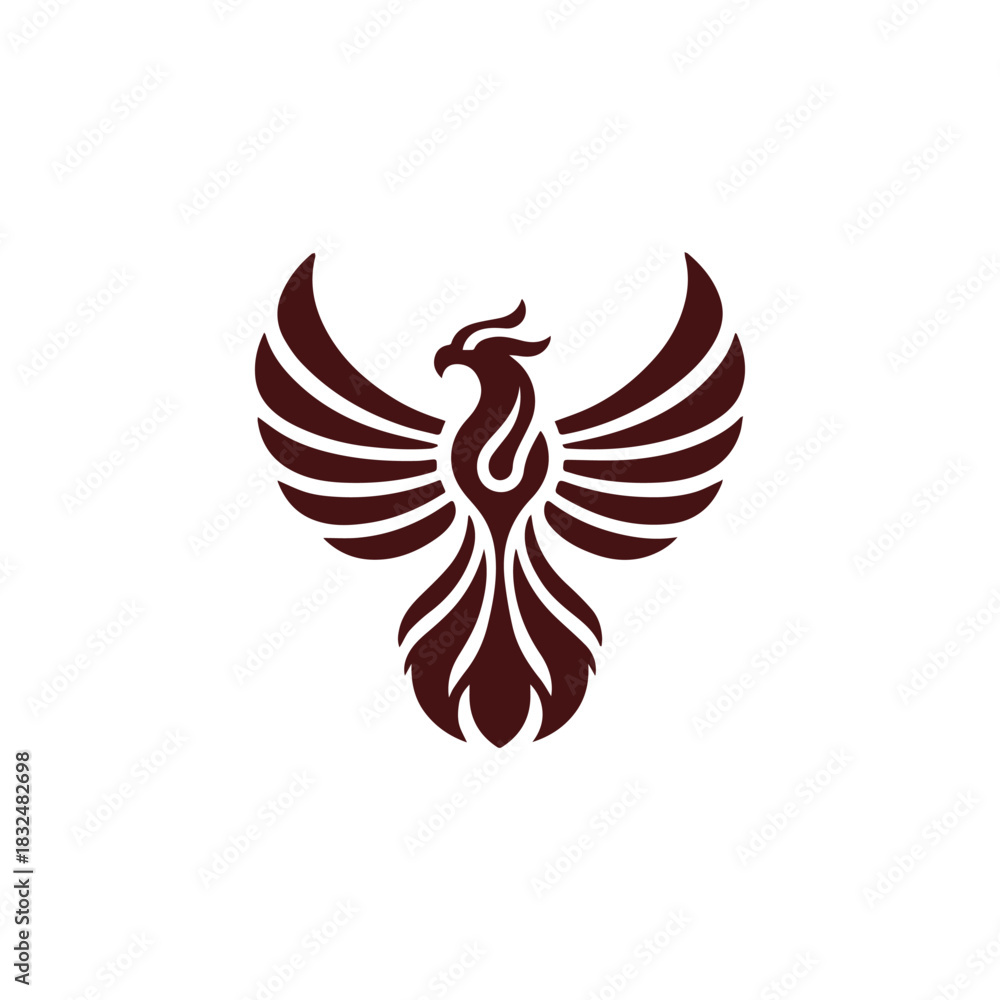 Obraz premium Heraldry Phoenix Logo