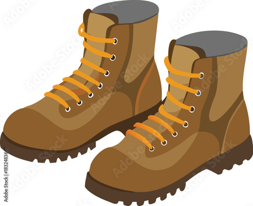 Black leather winter boots isolated object pair of footwear fashion equipment