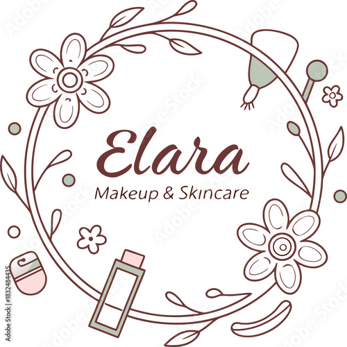 Vector greeting card design with vintage floral frame, pink flowers, and butterflies perfect for a spring wedding invitation, love decoration, or Valentine's banner