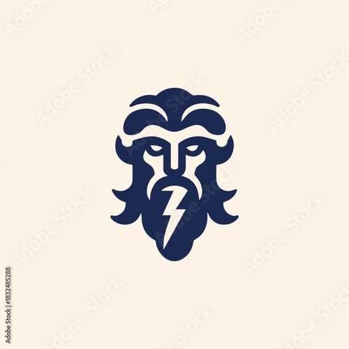 Mythical God of Thunder Logo
