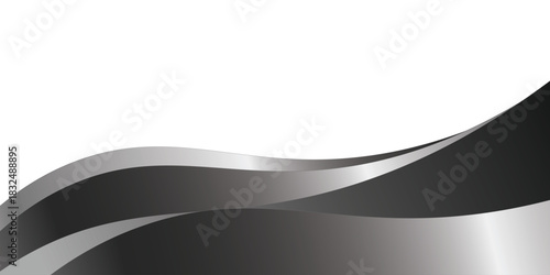 Dark grey abstract wide horizontal banner with hexagon carbon fiber grid and orange luminous lines. Technology vector background with orange neon lines