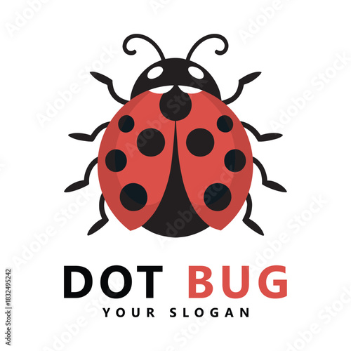 Lady bug logo template vector illustration icon