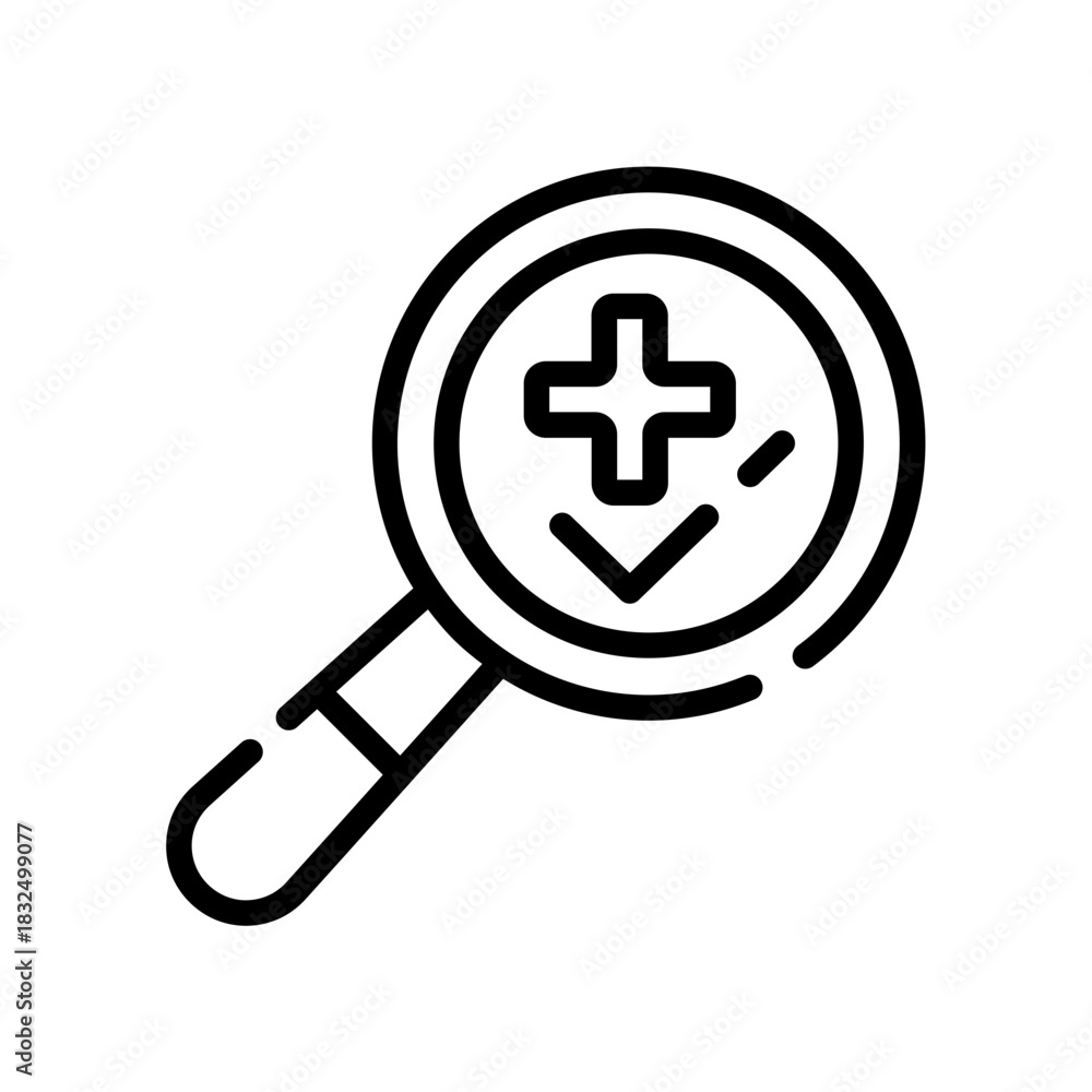 Fototapeta premium Medical analysis icon