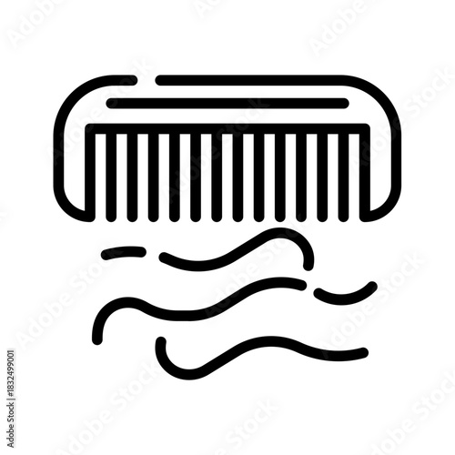 Hair loss effect icon