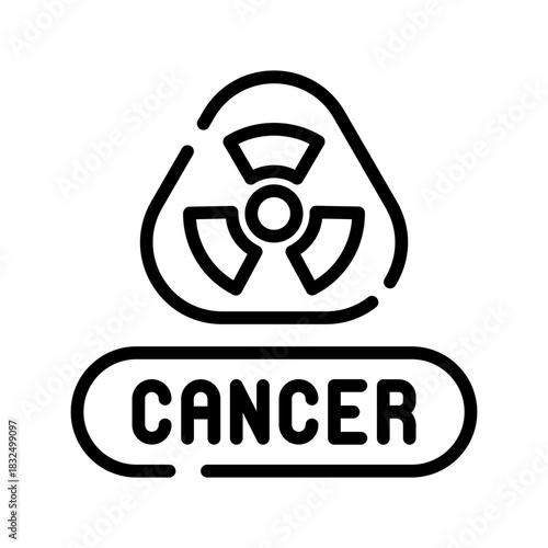 Cancer sign icon