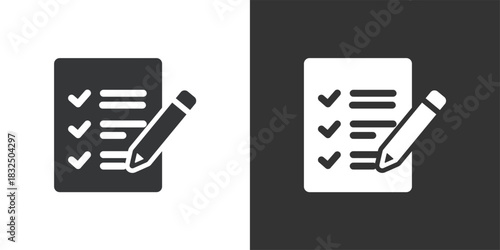 Form Editing icon. Solid glyph series icon