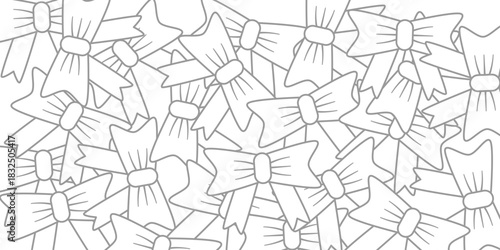 Seamless pattern with bows in a cute repetitive layout, perfect for fabric, packaging, gift wrapping, stationery, and decorative design projects.