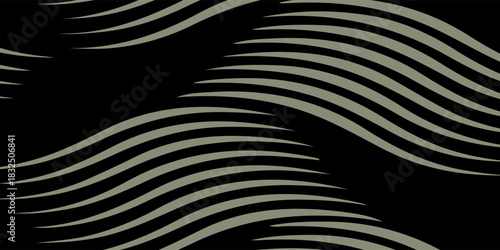 Abstract Black And Beige Wavy Line Pattern For Modern Design Projects And Backgrounds.vector eps10