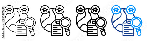 Pandemic Research Icon Different Style Outline Collection Set