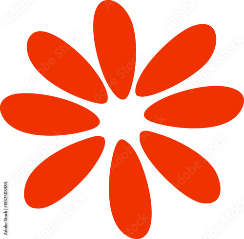 레드 꽃 불꽃 도형