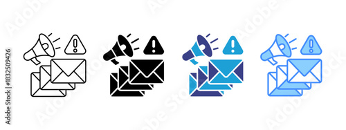 Spam  icon set multiple style collection
