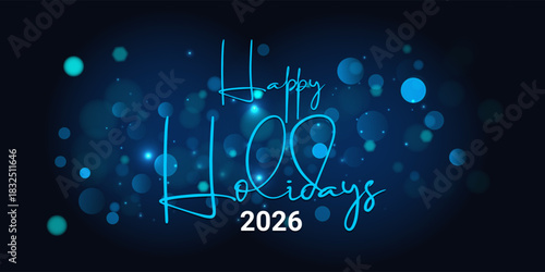 abstract happy holiday 2025 background design