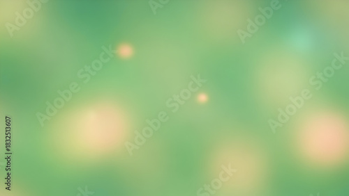 Soft green bokeh lights abstract background wallpaper texture