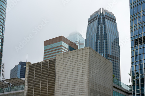 Hong Kong's bustling cityscape and skyscrapers