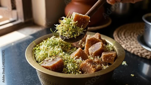 Traditional Ugadi Gudi Padwa Celebration with Fresh Kudum and Floral Decor for the Indian New Year Festival