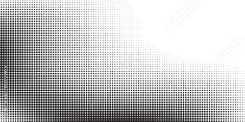 Set of halftone dots gradient pattern texture isolated on white background. Straight dotted spots using halftone circle dot raster texture. Vector blot half tone collection.