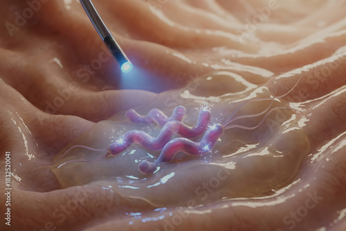 Endoscopic Blue-Light Photodynamic Eradication of Helicobacter pylori in Gastric Mucosa