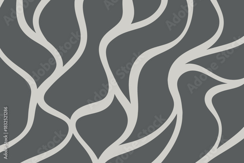 Charcoal abstract wavy neural with white-teal connections and dramatic elegance, great for premium tech or sci-fi luxury branding