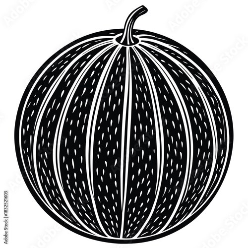cantaloupe--isolated-on-pure-white-background--.eps