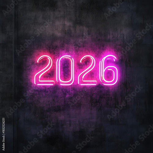 Wallpaper Mural Neon 2026 Display Glowing Brightly Against a Dark Concrete Wall Torontodigital.ca