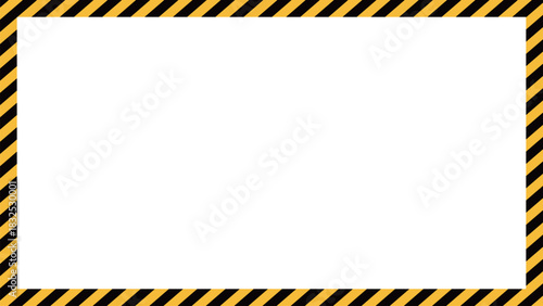 パワーポイントにも使えるアスペクト比16対9のシンプルなトラテープフレーム素材