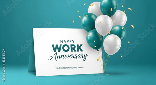 Work Anniversary Greeting Clipart Design Company Stock Vector. Happy Work Anniversary Clipart Design Company Office Celebration Greeting Text Clip Art .